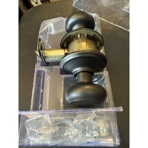 Schlage F10 v‎ GEO 716, Georgian Aged Bronze Hall/Closet Door Knob